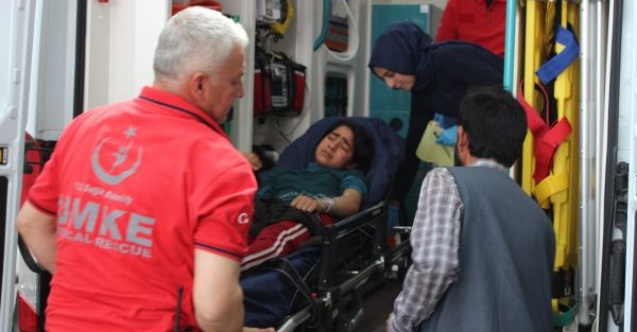 Akrebin soktuğu kız çocuğu hastaneye kaldırıldı