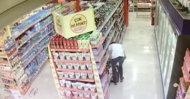 Alkol çalan şahıs yakalandı