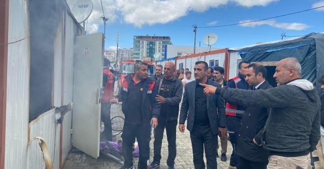 Konteynerde korkutan yangın