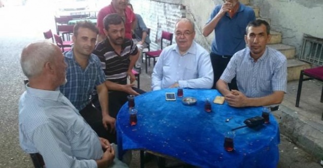 Belediye Başkanı Kutludan, oturakçılar pazarı esnafına ziyaret