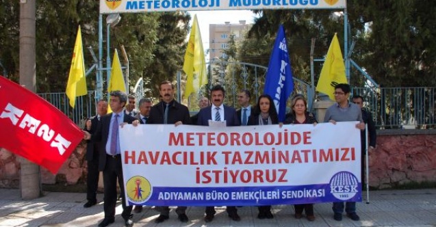 BESTEN, METEOROLOJİ İL MÜDÜRLÜĞÜ ÖNÜNDE BASIN AÇIKLAMASI