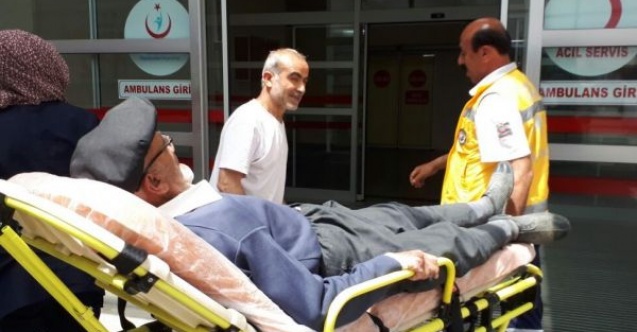Bisikletin çarptığı yaşlı adam yaralandı