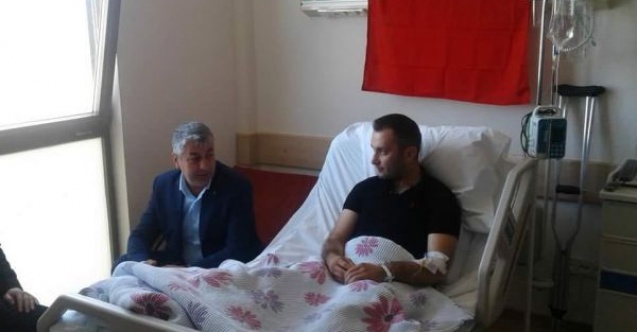 Çakır, kahraman gaziyi ziyaret etti