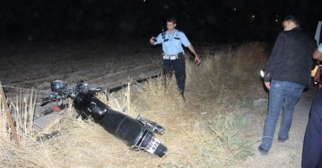 Çalıntı motosiklet kaza yapmış halde bulundu