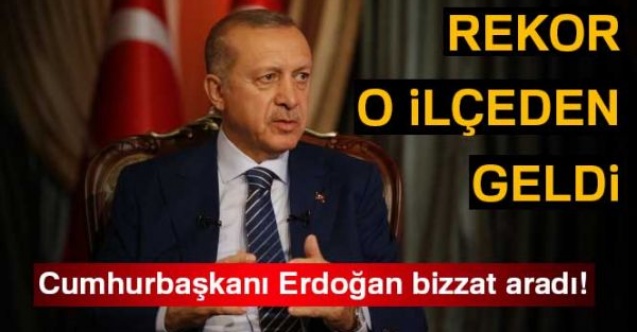 Cumhurbaşkanı Erdoğan Sincik İlçesini bizzat aradı