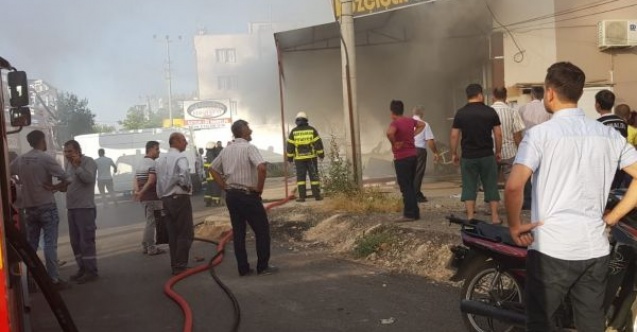Depoda çıkan yangın korkuttu