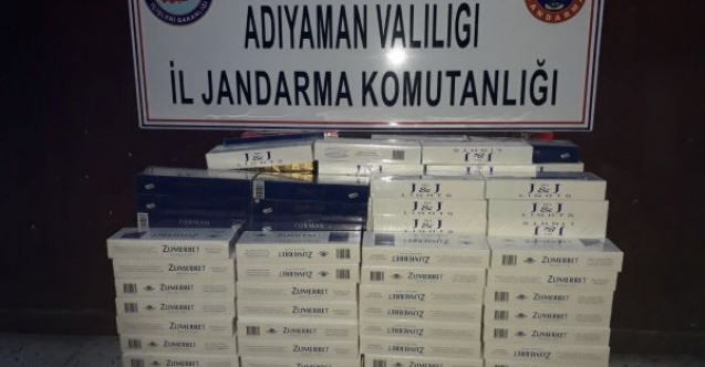 Durdurulan otomobilden kaçak sigara yakalandı