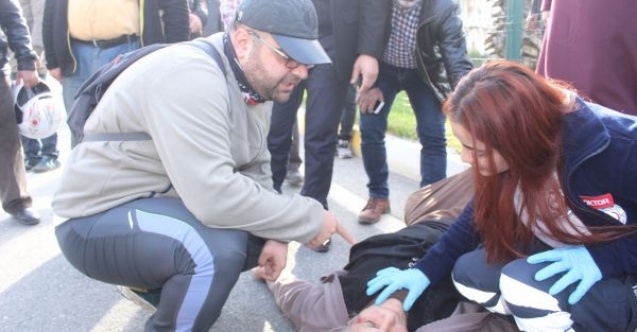 Ehliyetsiz sürücü yayaya çarptı: 1 yaralı