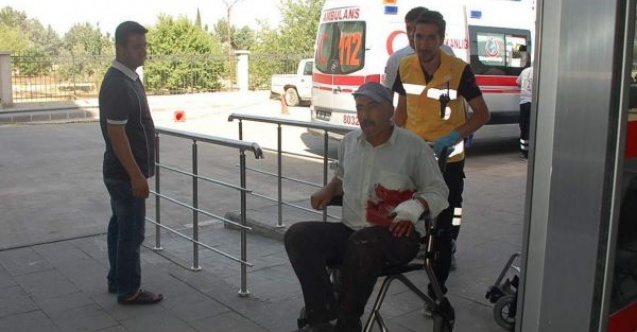 Elini Kesen Adam Hastaneye Kaldırıldı