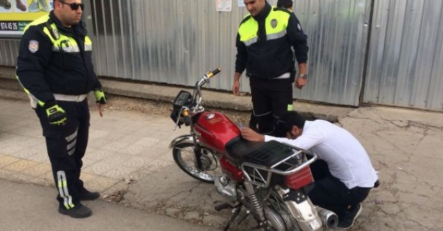 Gaziantepte çalınan motosiklet Adıyamanda yakalandı