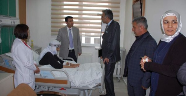 GENEL SEKRETER ÖZ İLE HASTANE YÖNETİCİSİ DOĞAN, HASTALARI ZİYARET ETTİ