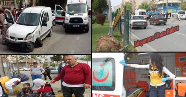 Hafif Ticari Araç Yön Levhasına Çarptı: 6 Yaralı