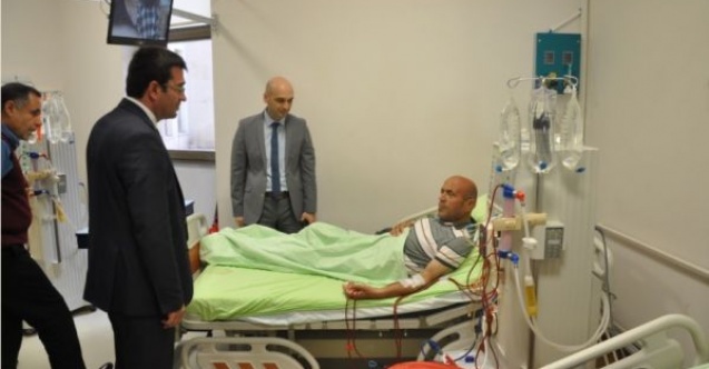 Kaymakam Gencer hastanedeki çalışmaları inceledi
