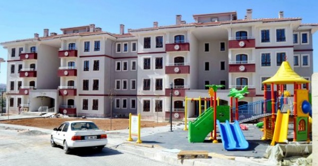 Konutlar sahiplerine teslim edilmeyi bekliyor
