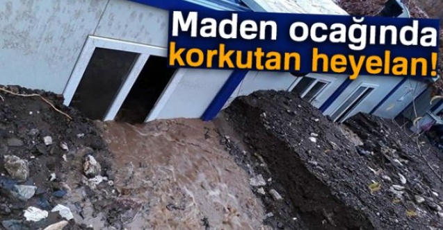 Maden ocağında korkutan heyelan