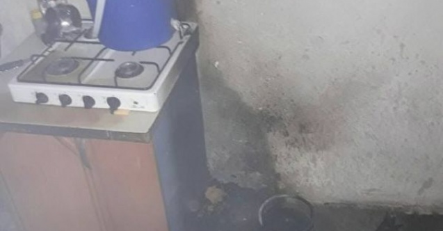 Ocakta unutulan yemek yangına neden oldu