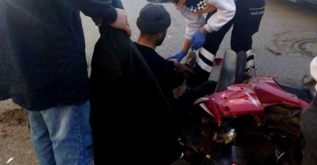 Otomobil Elektrikli Bisiklet İle Çarpıştı