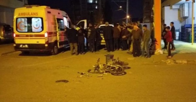 Otomobil ile motosiklet çarpıştı: 1 yaralı