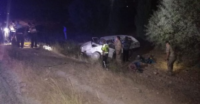 Otomobil şarampole devrildi: 1 ölü, 4 yaralı