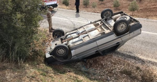 Otomobil takla attı: 3 yaralı