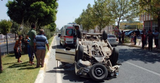 Otomobil takla attı: 5 yaralı
