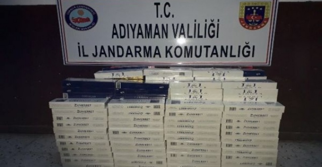 Otomobilde kaçak sigara ele geçirildi