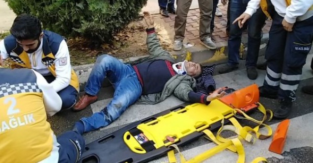 Otomobilin çarptığı yaya yaralandı