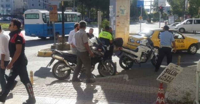 Polis ekipleriyle otomobil sürücüsü arasında tartışma çıktı