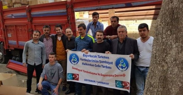 Şambayattan, Bayır Bucak Türkmenlerine Gıda Yardımı