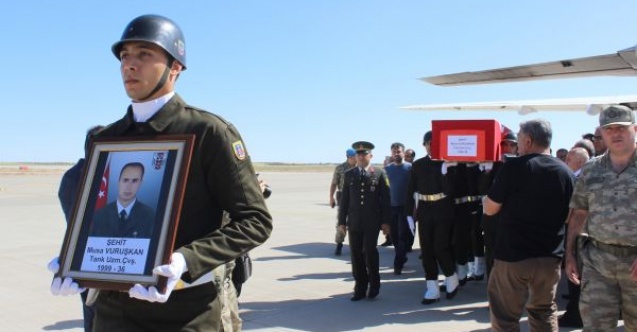 Şehit Uzman Çavuşun cenazesi Adıyamanda gözyaşlarıyla karşılandı