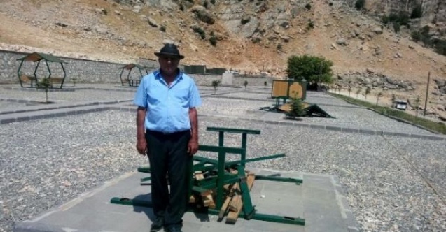 Şerefsizler mesire alanına zarar verdi
