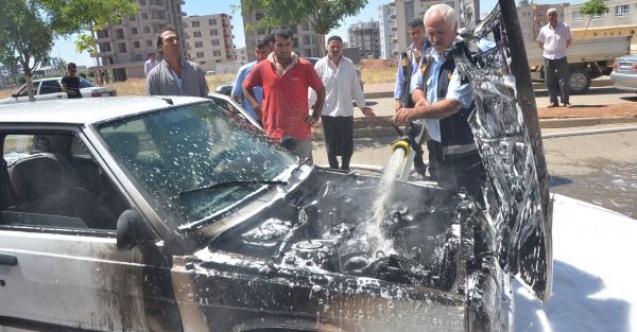 Seyir Halindeki Otomobil Yandı