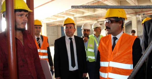 SGK Başkanı Bağlı inşaat işçileriyle bir araya geldi