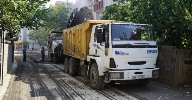 Siteler Mahallesinde asfaltlama öncesi hazırlık çalışması