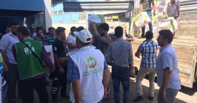 Suriyeli ailelere hijyen malzemesi dağıtıldı