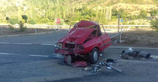 Tır ile otomobil çarpıştı: 1 Yaralı