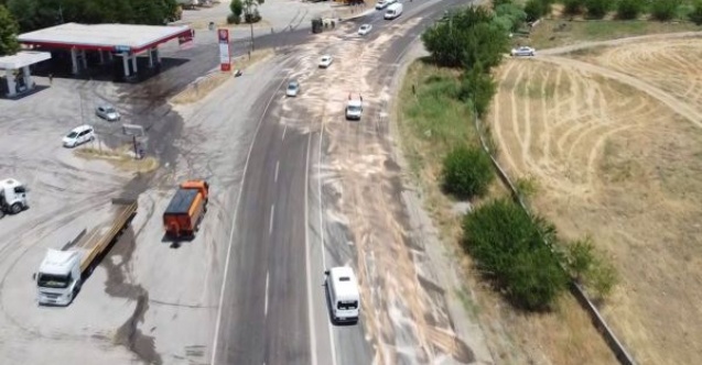 Tırdan düşen trafo karayolunu savaş alanına çevirdi: 2 yaralı
