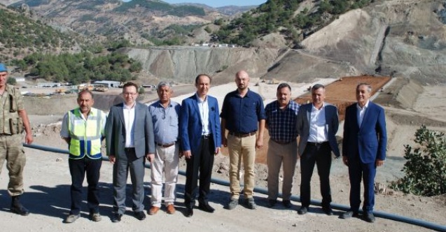 Vali Abdullah Erin Çetintepe Barajında incelemelerde bulundu