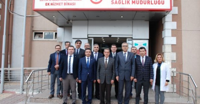 Vali Kalkancı kurum müdürleriyle bir araya gelmeye devam ediyor