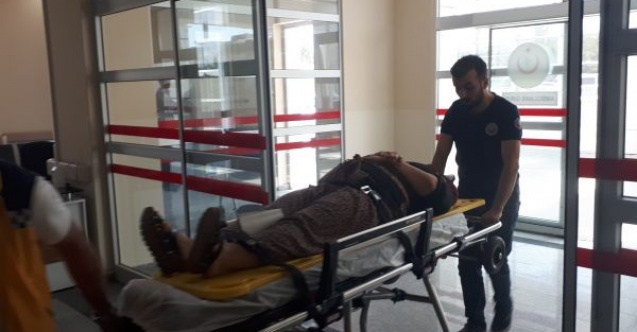 Yüksekten düşen kadın yaralandı