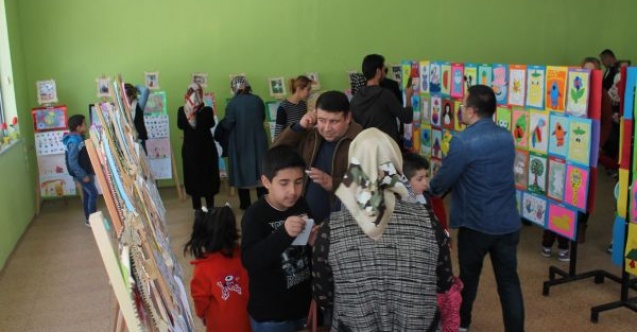 Zübeyde Hanım Anaokulunda resim ve sanat sergisi